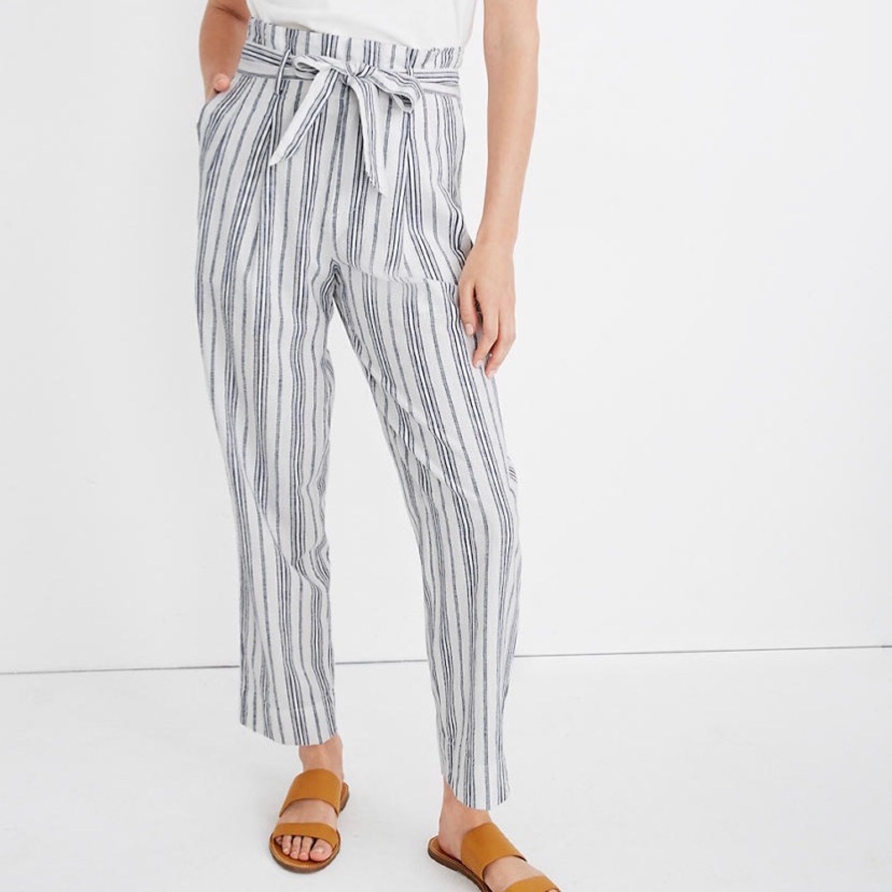 *NWT Madewell Linen-Cotton Pants
